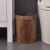 MUJIE仿木纹垃圾桶2024新款大容量客厅厨房商用纸篓 【13升】圆形宽压圈木纹垃