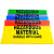 聚乙烯防化垃圾袋实验室生物危险品废物耐酸碱腐蚀蓝黄红紫色 黄色60*80cm 不带印刷 16丝厚  加厚