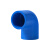 YX PVC给水弯头90度（蓝色） 6分