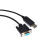 USB转DB15孔 适用伺服驱动器 RS485串行通讯线 黑色 1.8m