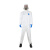 杜邦（DUPONT）防护服TBM001特卫强舒适透气带帽连体服防粉尘玻璃纤维油漆喷雾 白色 XXL 