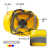 美安明ABS安全帽工地国标中国建筑国家电网施工加厚头盔男定制logo印字 N15玻钢型透气 黄色