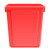 天枢20L摇盖垃圾桶小塑料桶小号小型分类回收商用酒店办公室红色(有害垃圾)无盖