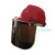 勋狸粑适用电焊面罩防护脸头戴式安帽焊工焊机烧焊接头盔高清透明面屏 茶色面屏+支架