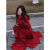 竹曼婉生日礼服女款公主裙冬季法式浪漫赫本风红色大裙摆连衣裙女夏 红色原版质量 XS 建议85斤以下