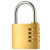 尚优不凡 密码挂锁铜制柜子锁储物柜行李箱黄铜轮式密码锁 4轮密码中号