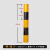 红白反光膜黑黄立柱警示桩电线杆反光贴片交通安全电力防撞反光条 100cm三黄二黑整卷50米