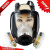 防毒面具化工喷漆专用消防尘装修油漆打磨全面罩 唐丰大视野+0.5米管+5号罐