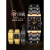 上海瑞士钨钢带长方型手表男士方形防水商务品牌方块石英表男 玫瑰金壳黑面钢带