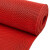 赫钢 塑胶防滑垫 S型镂空防水垫地毯防滑垫门垫 加密加厚5mm*宽0.9米*15米 红色