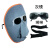 约巢电焊面罩眼镜焊工眼镜面具轻便护脸透气防强光防打眼防烧脸电气焊 1面罩+3白镜+1绑带
