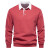 EAEOVNI2023新款秋季高尔夫长袖Polo衫男golf男装户外运动休闲百搭球衣男 皮红 L