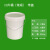 塑料水桶包装打包桶级圆形手提家用储水桶白色空桶油漆涂料桶 20升-常规-带盖（压盖）
