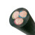 佳雁 国标铜丝软电缆 YC 3*10平方重型橡套线 户外耐磨电源线 1米