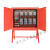定制适用于一级配电柜建筑工地临时工程用二级三级室外防雨动力柜 桔红色