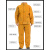 牛皮电焊防护衣耐磨隔热防电焊辐射工作服焊工焊接有袖皮围裙 橘色全皮上衣 XXL