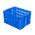 里蚂周转框子蓝白色水果蔬菜仓储物流配送胶框  380筐（蓝）
