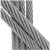 牵跃 镀锌钢丝绳 起重钢丝缆绳牵引绳  防锈镀锌钢丝 银白色 单位：米  26mm 