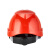 莱慧安全帽工地ABS可印字防砸八点式支撑吸汗条安全头盔 红色5顶装