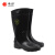 莱尔 SP专用靴厨房卫生靴男女款水鞋高筒耐酸耐碱防滑耐油雨鞋黑色 37