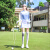 TTYGJ高尔夫服装女长袖POLO衫T恤上衣速干运动服弹力衣服修身显瘦女装 天蓝色 L