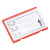 稳斯坦 WST133 磁性标签 仓库标识牌货架标识卡物料卡材料卡片（红6*10特强磁）