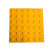 筑筠 盲砖 pvc盲道砖 橡胶指路砖 底部实心 25*25cm黄色条状 单位/块