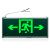 敏华电工（MINHUA）消防应急灯LED安全出口疏散标志灯停电诱导逃生指示牌5W 双面安全出口+送吊环