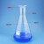 铸固 玻璃三角烧瓶 实验室高硼硅玻璃带刻度平底锥形瓶 直口250ml 