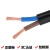 送插座2芯电线2.5/4平方家用护套线电源线电动车充电缆线 2x1平方/100米