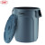GNF塑料储物桶带盖餐厅厨房泔水潲水厨余无盖户外物业环卫垃圾桶 121升灰色带盖