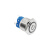 DYQT12/16/19/22MM带灯LED金属按钮防水按键自复位点动自锁开关车改装 环形 蓝色 自复位（不带线）3-6V12mm