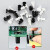 白色尼龙铆钉塑料绝缘子母扣子R型R2/3/4/5/6PC板按压式固定卡扣 R3075 (100个) 白