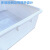 塑料冷冻盘物料工具长方形塑料盆海鲜生鲜冰盘白盆塑料盘白色收纳盒 白色（上外长宽高400*300*95mm）