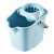 稳斯坦 清洁拖把+桶套装(蓝色) 加厚带轮拖布桶伸缩吸水拖把 WL-121