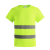 LISM背心荧光骑行马甲安全施工T恤夏季短袖地反光透气衣夜间荧光服 荧光黄-L码