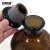 安赛瑞 试剂瓶 玻璃小口棕色取样瓶 实验室磨砂口密封样品瓶 500ml 6B00140