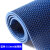 防滑地垫厨房厕所防滑垫浴室户外商用塑料pvc镂空防水垫地毯门垫 蓝色5.5毫米加厚 0.9米宽*2米长