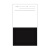 遮盖率测定卡纸黑白格纸涂料测试卡纸对比率反射率测试纸涂膜卡纸 （大黑白纸）190×265mm覆膜