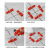 泰鹏瓷砖找平器调平器贴墙砖神器铺地板砖塑料卡子贴瓷砖留缝定位神器 红色 插片经济款100只
