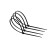卡夫威尔扎带黑色自锁式尼龙扎线理线绑线束线带耐高温活口白色 0 4.8400MM50支OT3124(耐高低温-30