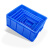 周转分类塑料物料工具螺丝配件整理收纳箱零件盒长方形盒子料 03#零件盒X50个 蓝色