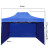 穆运 帐篷户外遮阳防雨棚折叠露营帐篷工地野外帆布三面围布蓝色2米*3米2000*3000*2700（ 2乘3蓝色