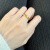 QECK高质感古法传承光面素圈戒指男女情侣18K金经典金指环结婚对戒 美码6单个光面素圈