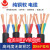 金龙羽纯铜国标RVV电缆线2芯3芯4芯1 1.5 2.5 4 6平方电线护套线 WDZB-YJY-5*10黑色一米