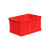 中吉万兴 周转箱加厚工业储物盒红色不良品箱仓库存储箱物流搬运箱养鱼养龟盒 外径：750560400mm 红色带盖