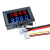 DC0-200V10ALED双数显电压电流表头高精度双显四位电流电压表 红蓝显示0100V（黑壳）