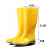 养殖高筒黄色冬季可加棉套雨鞋耐油酸碱水鞋防滑耐磨雨靴 白色 36