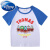 迪士尼（Disney）托马斯小火车图案儿童短袖t恤夏季半袖衣服夏装童装男童女童上衣 红 90