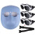 定制电焊面罩焊工面罩眼镜防护头戴式氩弧焊烧焊护脸防烤面具焊帽 透气面罩+3黑色眼镜+绑带